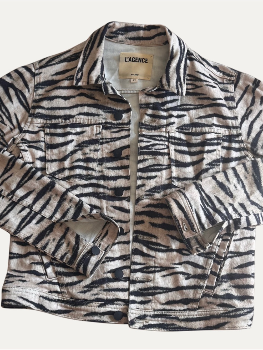 L’Agence Celine Denim Tiger Jacket